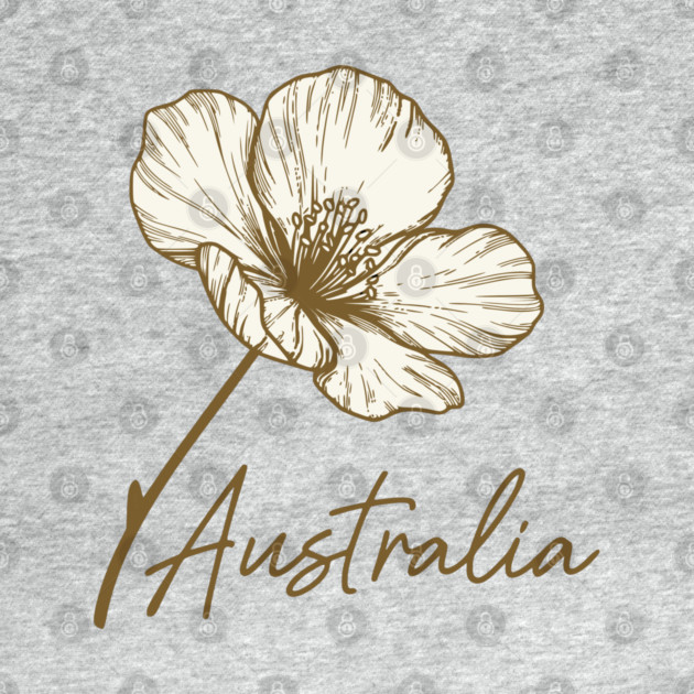 Australia Day 2026 Golden Wattle Floral by Pixel Threads 