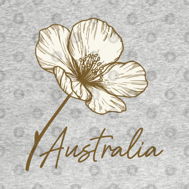 Australia Day 2026 Golden Wattle Floral by Pixel Threads 