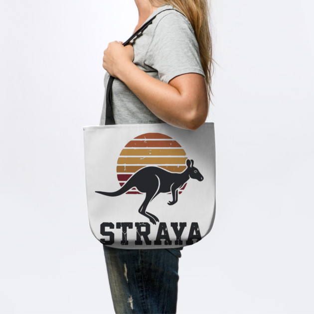 Straya Vintage Kangaroo Sunset, Retro Aussie Pride by Pixel Threads 