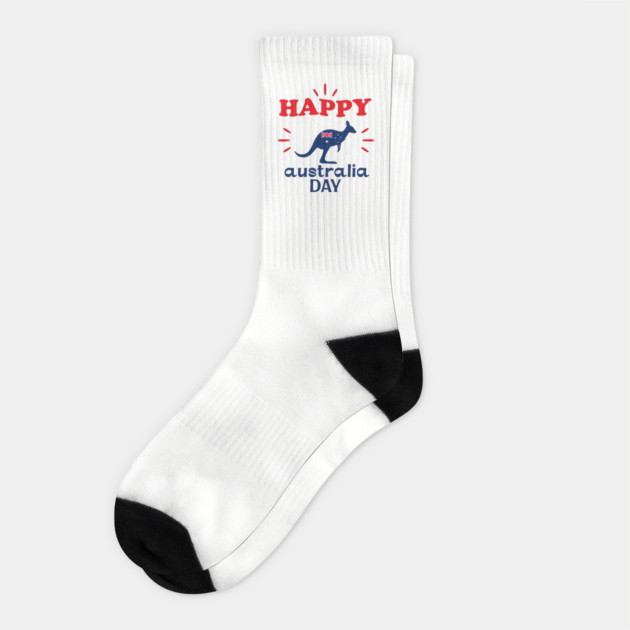 Australia Day 2026, Official Kangaroo Flag Socks by Pixel Threads 
