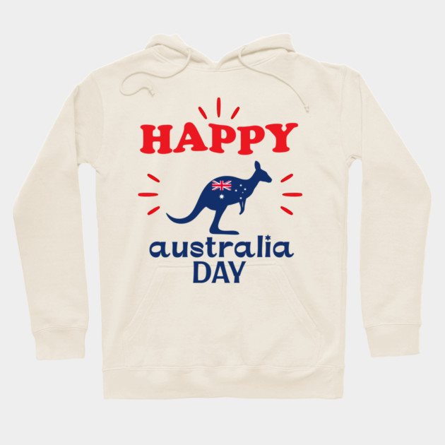 Australia Day 2026, Official Kangaroo Flag Hoodie by Pixel Threads 
