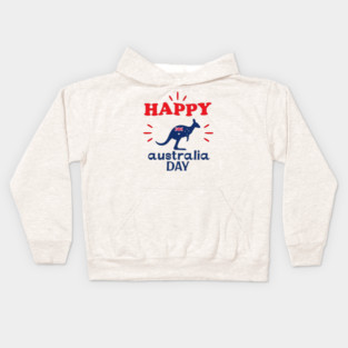 Australia Day 2026, Official Kangaroo Flag Kids Hoodie