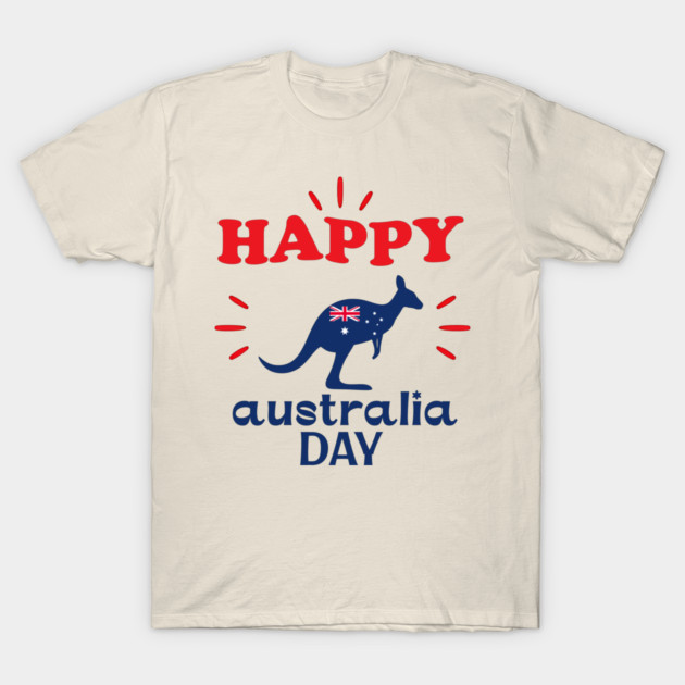 Australia Day 2026, Official Kangaroo Flag T-Shirt by Pixel Threads 