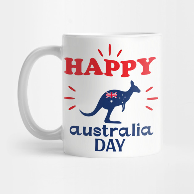 Australia Day 2026, Official Kangaroo Flag by Pixel Threads 