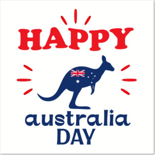 Australia Day 2026, Official Kangaroo Flag Posters and Art