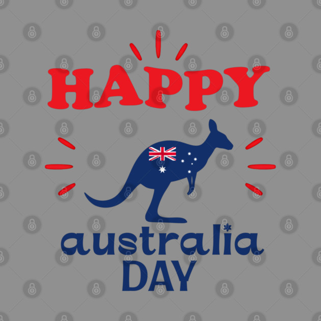Australia Day 2026, Official Kangaroo Flag by Pixel Threads 