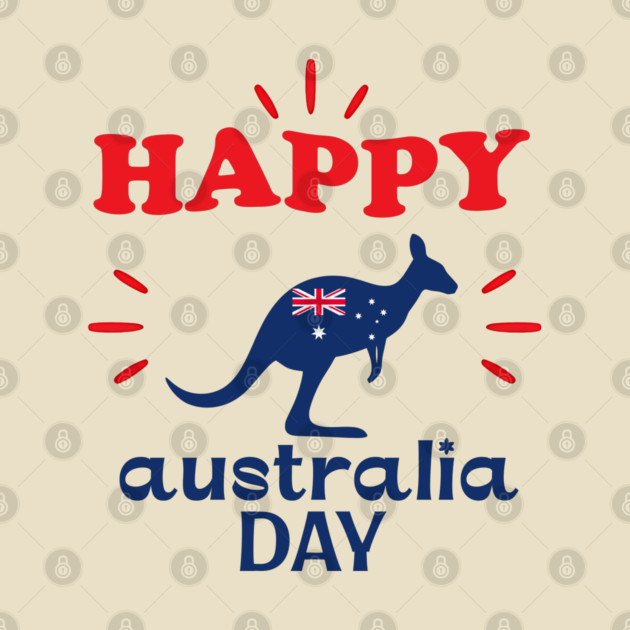 Australia Day 2026, Official Kangaroo Flag by Pixel Threads 