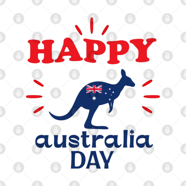 Australia Day 2026, Official Kangaroo Flag by Pixel Threads 