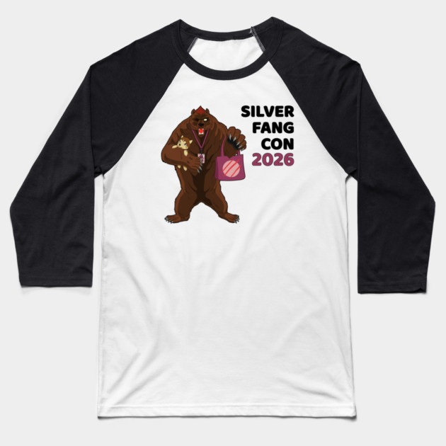 Silver Fang Con 2026 Baseball T-Shirt by Silver Fang Network