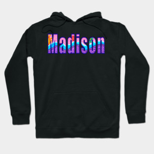 Madison Personalized custom name  with a preppy girly aesthetic soft life vibe Hoodie