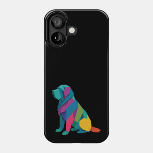 Otterhound Colorful Geometric Dog Breed Art Collection – Modern Pet Illustrations for T-Shirts & Gifts Phone Case
