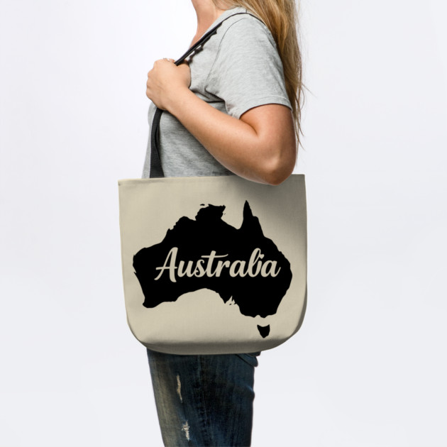 Australia Map Silhouette: Aussie Pride Souvenir by Pixel Threads 
