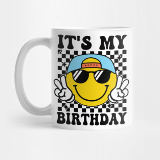 Groovy It's My Birthday Women Teens Boys Girls Smile Face Mug