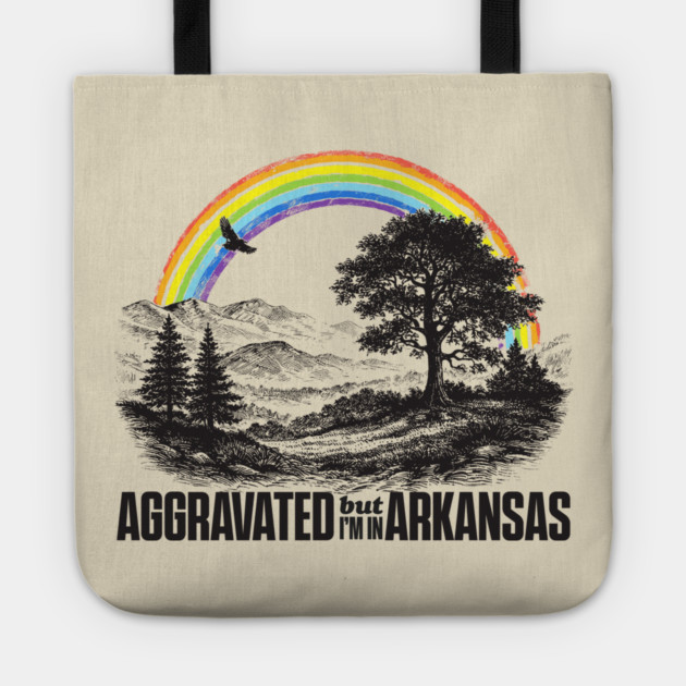 Aggravated in Arkansas Tote by rt-shirts