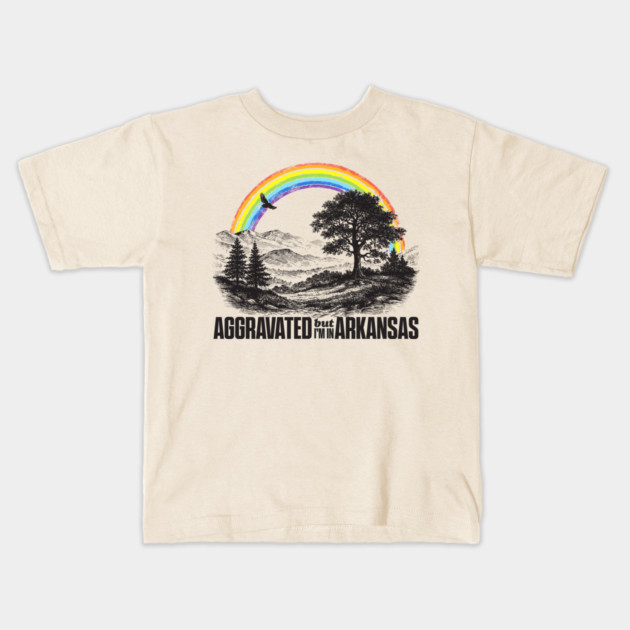 Aggravated in Arkansas Kids T-Shirt by rt-shirts