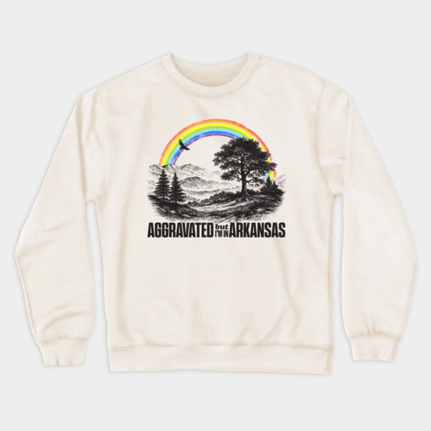 Aggravated in Arkansas Crewneck Sweatshirt by rt-shirts