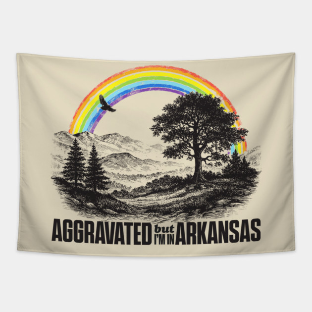 Aggravated in Arkansas Tapestry by rt-shirts