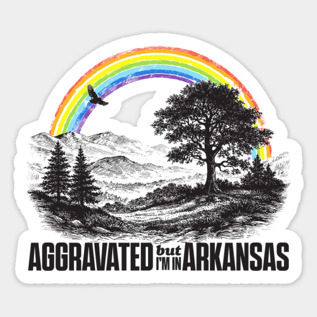 Aggravated in Arkansas Magnet by rt-shirts