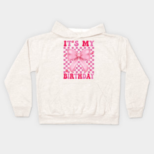 Groovy It's My Birthday Women Teens Boys Girls Smile Face Kids Hoodie
