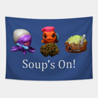 Soup's On - Weed Design Tapestry