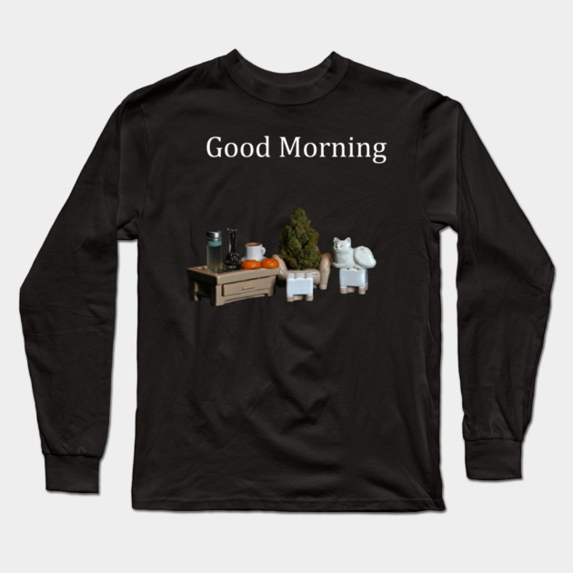 Good Morning! - Weed Design Long Sleeve T-Shirt by MrGreenGenes420