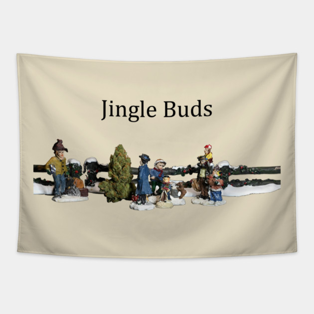 Jingle Buds - Weed Design Tapestry by MrGreenGenes420