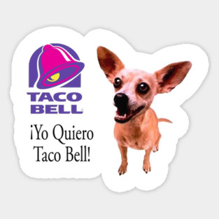 Taco Bell Dog Sticker