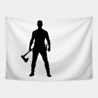 Axe Warrior Tapestry