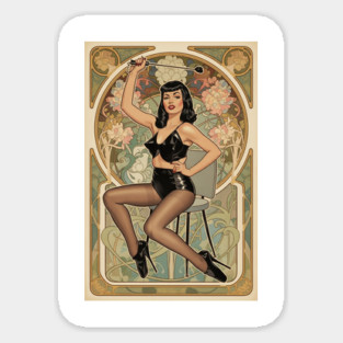 The Whip Girl Sticker