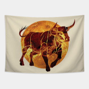 Taurus zodiac sign Tapestry