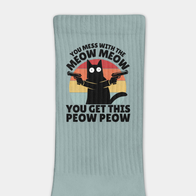 Black Cat Meow Peow by The WYLD Tribe