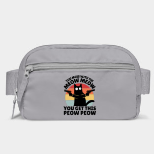Black Cat Meow Peow Bag