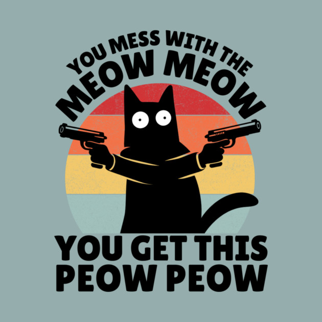 Black Cat Meow Peow by The WYLD Tribe