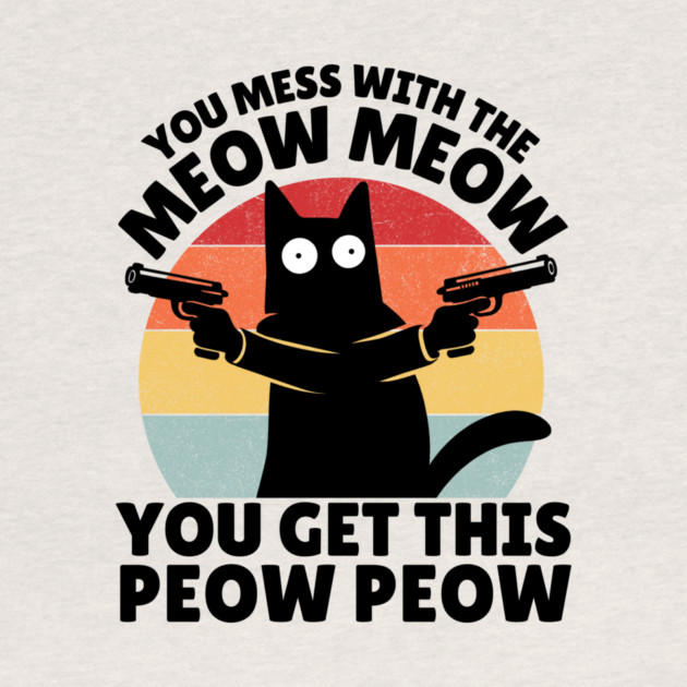 Black Cat Meow Peow by The WYLD Tribe