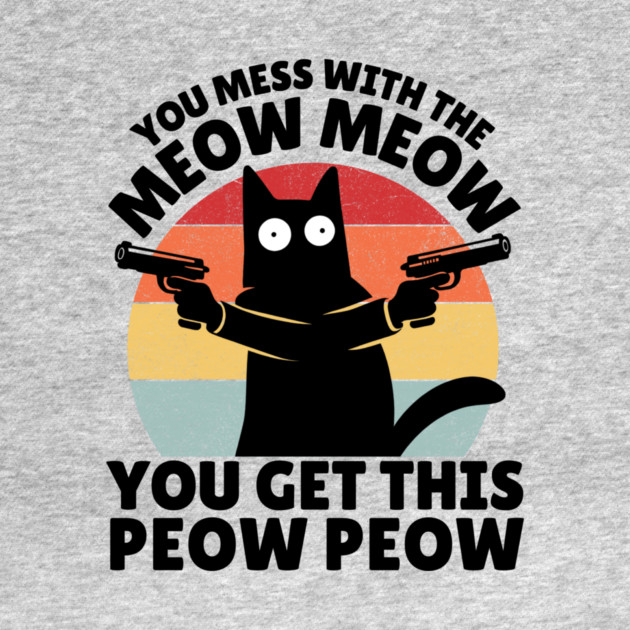 Black Cat Meow Peow by The WYLD Tribe