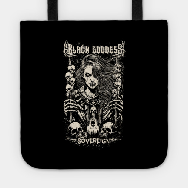 BLACK GODDESS Tote by artslaves