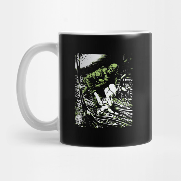 Creature from the Black Lagoon with Girl Comic Book Design by Joaddo