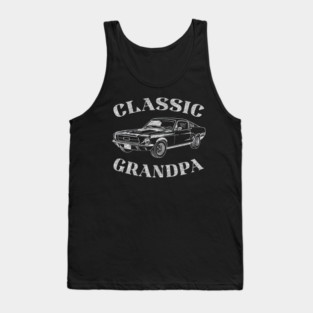 Funny Grandpa Classic Car Tank Top