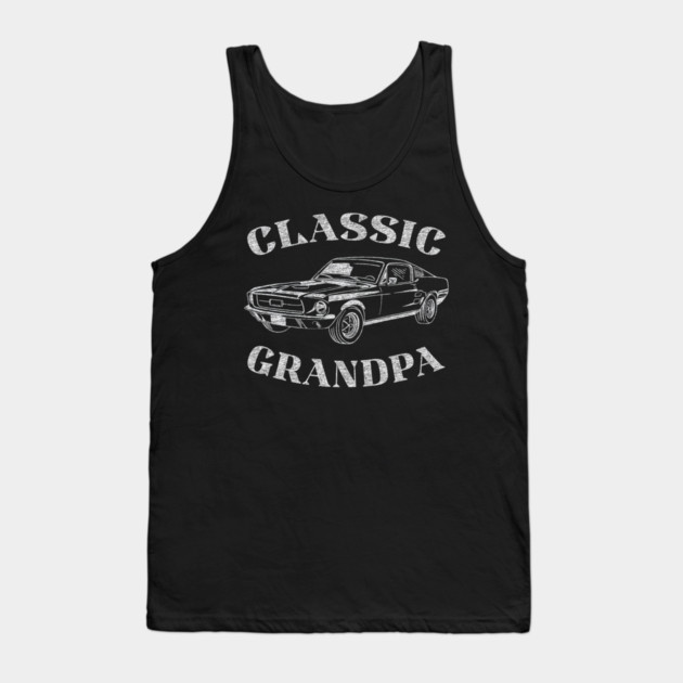 Funny Grandpa Classic Car Tank Top by yangho