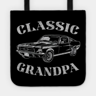 Funny Grandpa Classic Car Tote