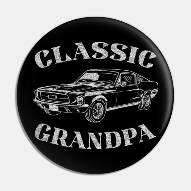 Funny Grandpa Classic Car Pin by yangho