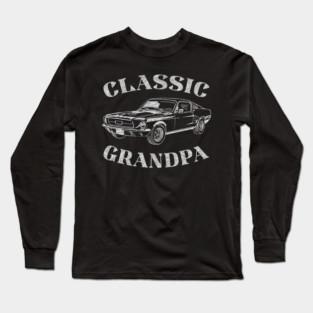 Funny Grandpa Classic Car Long Sleeve T-Shirt