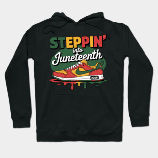 Stepping Into Juneteenth 1865 pride black African American Hoodie