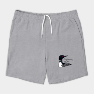 Stupid Canadian Wolf Bird: Funny Loon Vector Art Shorts