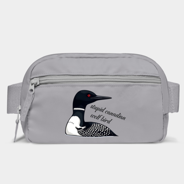 Stupid Canadian Wolf Bird: Funny Loon Vector Art by Pixel Threads 