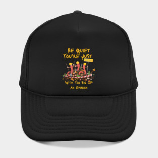 Be Quiet You’re Just Compost – Funny Existential Humor Worm Hat