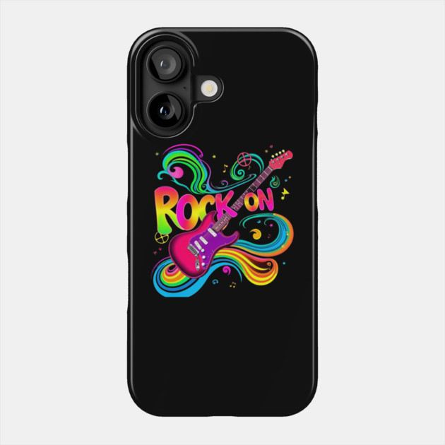 Rock On – Bold Attitude Music & Rebel Energy Design Phone Case by Muhammad Naveed Khan