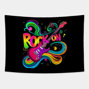Rock On – Bold Attitude Music & Rebel Energy Design Tapestry