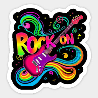 Rock On – Bold Attitude Music & Rebel Energy Design Sticker