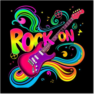 Rock On – Bold Attitude Music & Rebel Energy Design Posters and Art